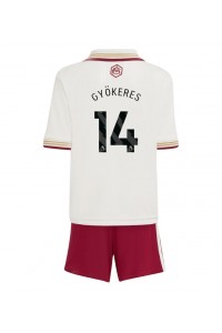 Arsenal Viktor Gyokeres #14 Jalkapallovaatteet Lasten Kolmas peliasu 2025-26 Lyhythihainen (+ Lyhyet housut)